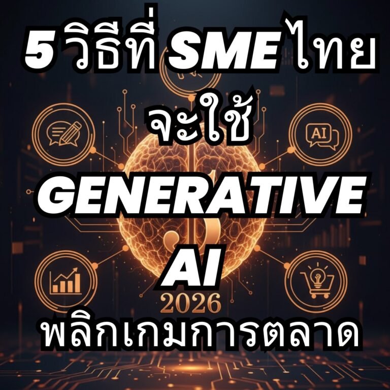 5 วิธีที่ SME ไทยจะใช้ Generative AI (ChatGPT) พลิกเกมการตลาดในปี 2026